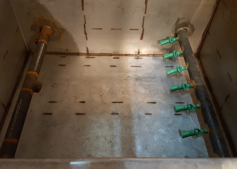 Stainless Steel Rectangular Tank Piping
